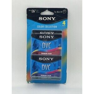 Sony DVM60PRL Digital Mini Video Tape Cassette Premium SEALED NEW Set (4) Lot